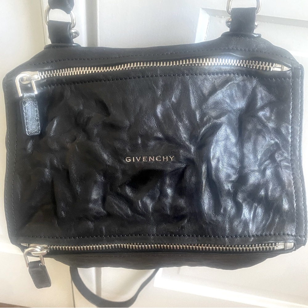 Excellent condition guaranteed authentic Givenchy Pandora Small Black Pepe Bag